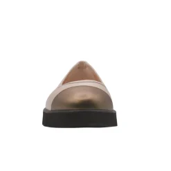 Daphne - Beige Bronze Leather