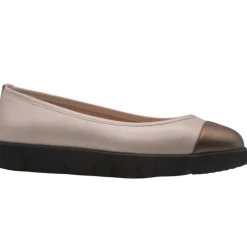 Daphne - Beige Bronze Leather