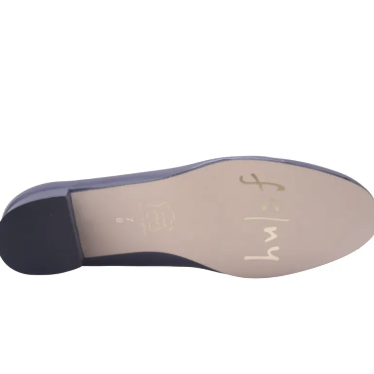 Elda - Navy Leather