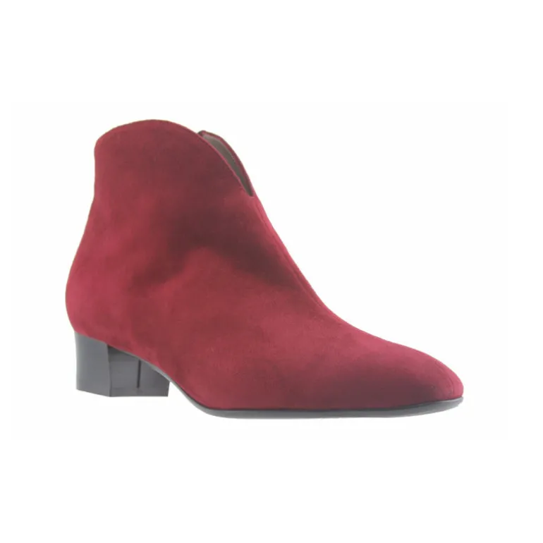 Eva - Burgundy Suede