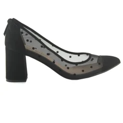 Holly - Black Dot Mesh