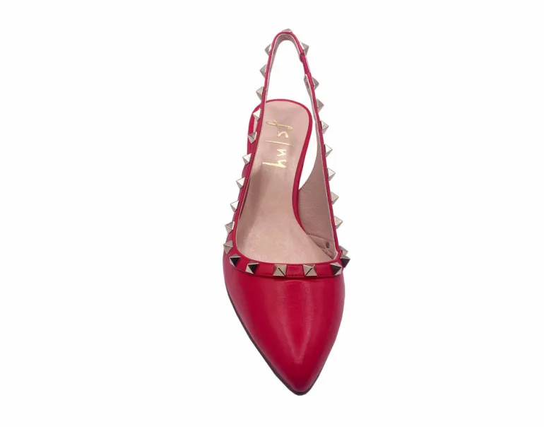 Jaclyn - Red Leather