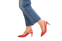 Jaclyn - Red Leather