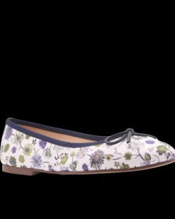 Naomi - Navy Floral Leather