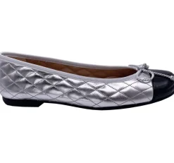 Passport Leather Sole - Silver Metallic and Black