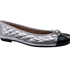 Passport Leather Sole - Silver Metallic and Black