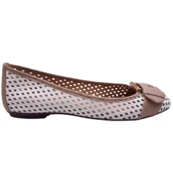 Waffle - White Camel Leather
