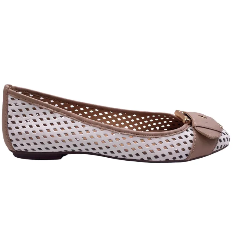 Waffle - White Camel Leather