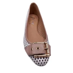 Waffle - White Camel Leather